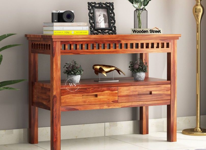 console table with storage