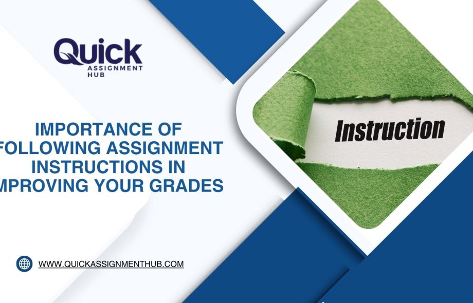 Following Assignment Instructions For Better Grades