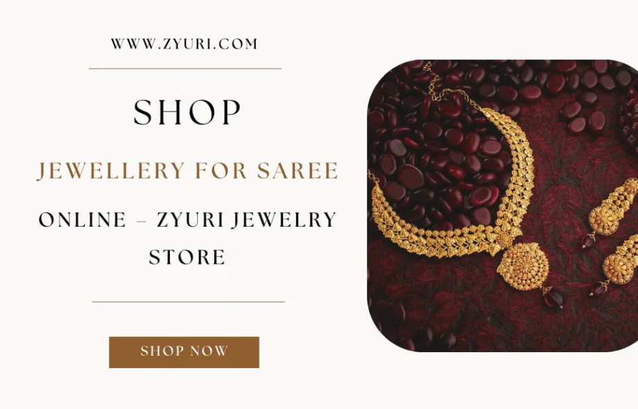 simple jewellery set for saree