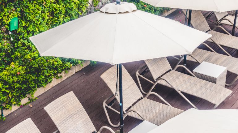 Side Pole Garden Umbrella with Branding